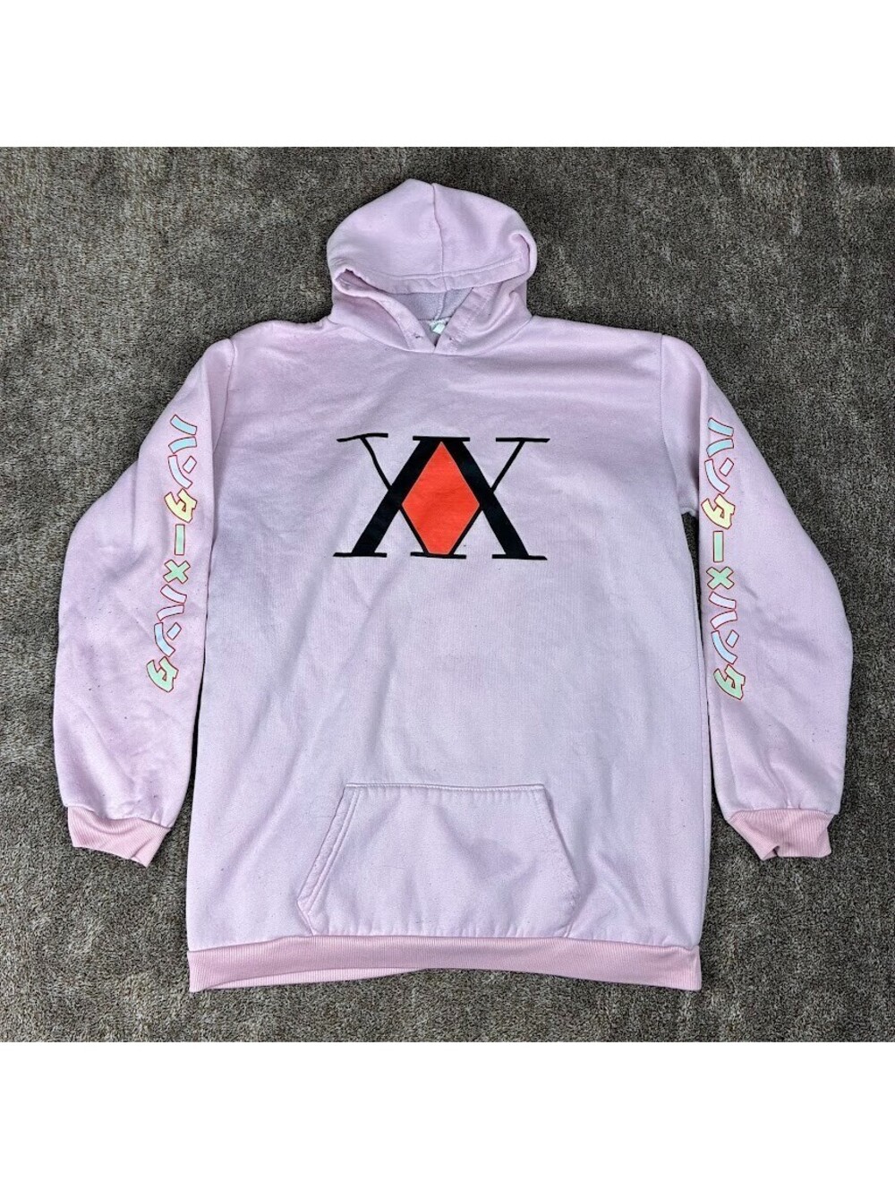Hunter X Hunter Hisoka Mens Size 3XL Pink Hoodie